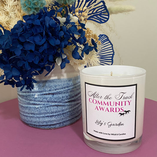 After the Track Community Awards Candle - Lily's Garden