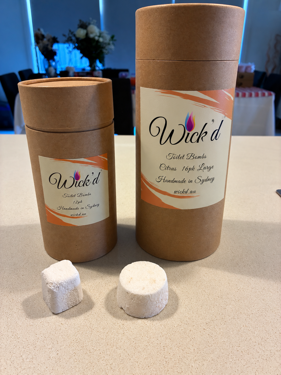 Wick’d Toilet Bombs SUPERSIZE ME! 16 Pack + FREE 12 Pack - Citrus