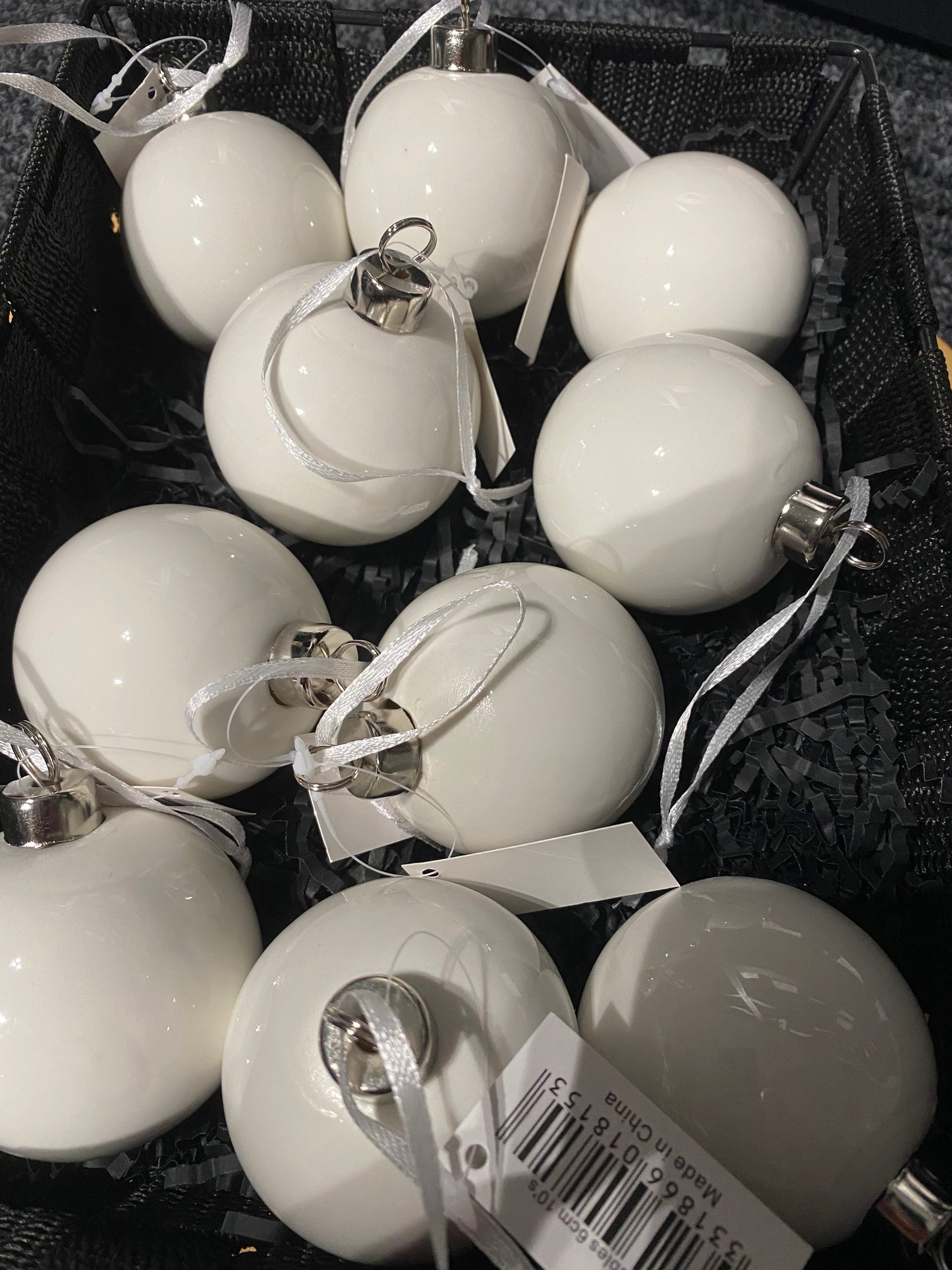 ceramic Baubles - 10pk